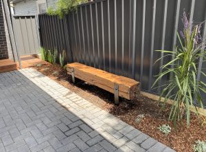 300x300mm recycled Bridge Timber Bench Seat