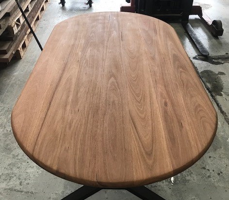 Blackbutt - Farmhouse Style Pill Shaped Dining Table